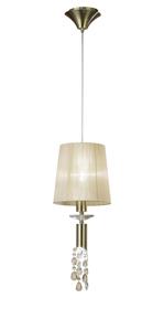 Tiffany Antique Brass-Soft Bronze Crystal Ceiling Lights Mantra Single Crystal Pendants Tiffany Antique Brass-Soft Bronze Crystal Ceiling Lights Mantra Single Crystal Pendants
